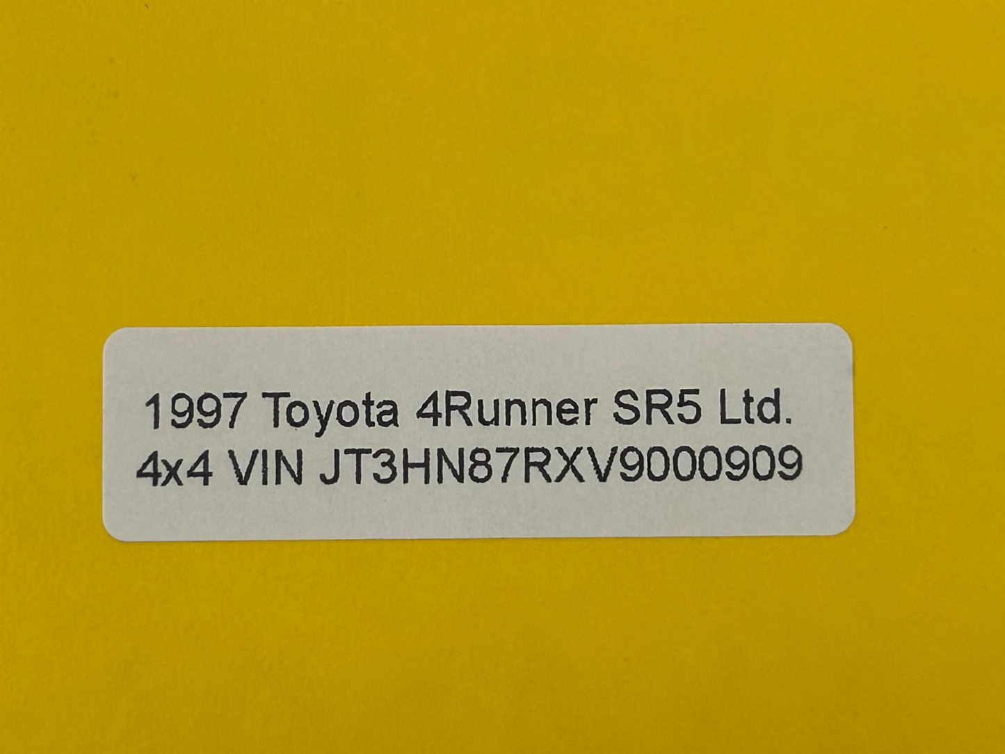 1996-1998 Toyota 4Runner Interior Rear Left Side Door Trim Panel Brown OEM