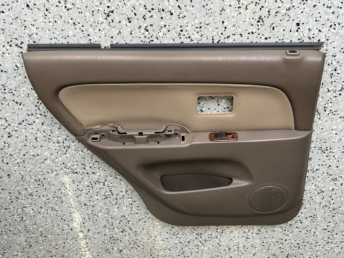 1996-1998 Toyota 4Runner Interior Rear Left Side Door Trim Panel Brown OEM