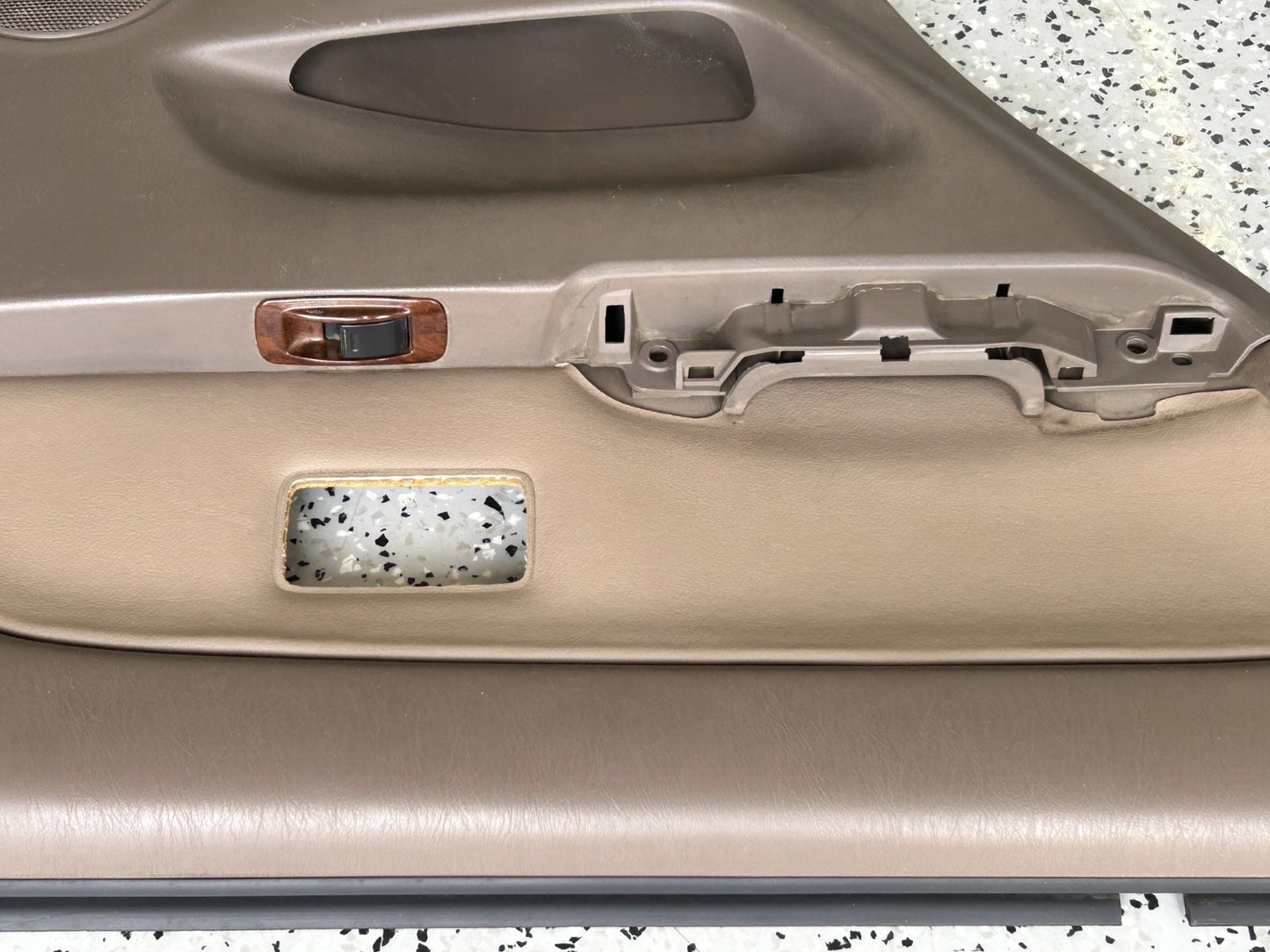 1996-1998 Toyota 4Runner Interior Rear Left Side Door Trim Panel Brown OEM