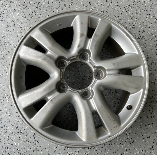 2003-2004 Lexus LX470 18x8 Aluminum Alloy Silver 5 Spoke OEM