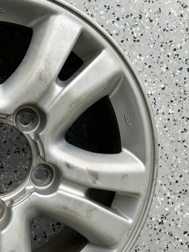 2003-2004 Lexus LX470 18x8 Aluminum Alloy Silver 5 Spoke OEM