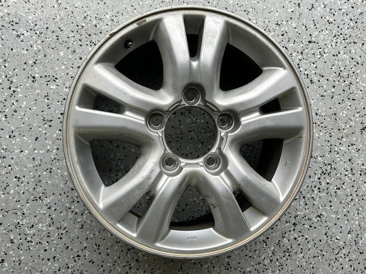 2003-2004 Lexus LX470 18x8 Aluminum Alloy Silver 5 Spoke OEM