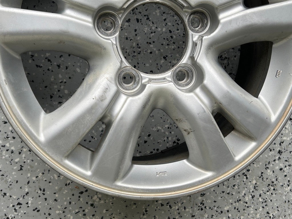 2003-2004 Lexus LX470 18x8 Aluminum Alloy Silver 5 Spoke OEM