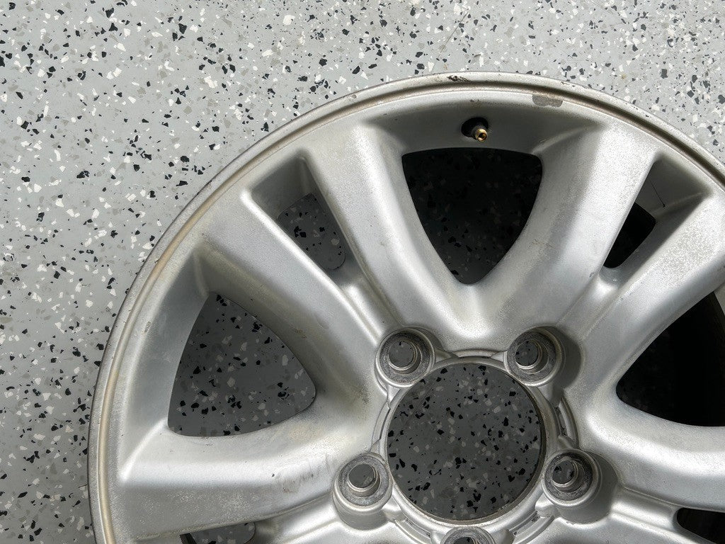 2003-2004 Lexus LX470 18x8 Aluminum Alloy Silver 5 Spoke OEM