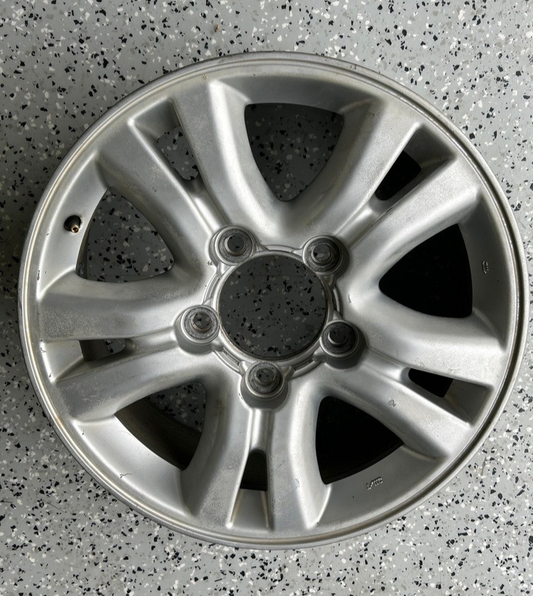 2003-2004 Lexus LX470 18x8 Aluminum Alloy Silver 5 Spoke OEM