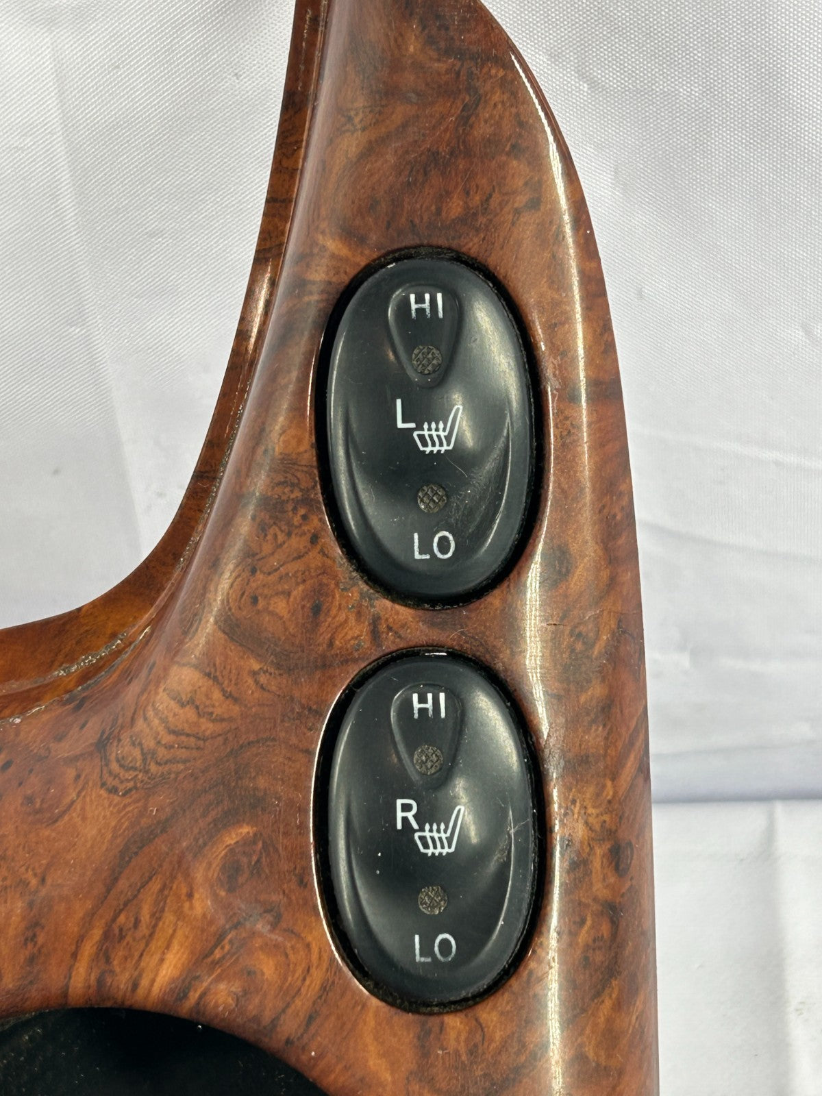 03-06 Toyota Tundra Center Console Cup Holder & Heated Seat Switch Woodgrain OEM