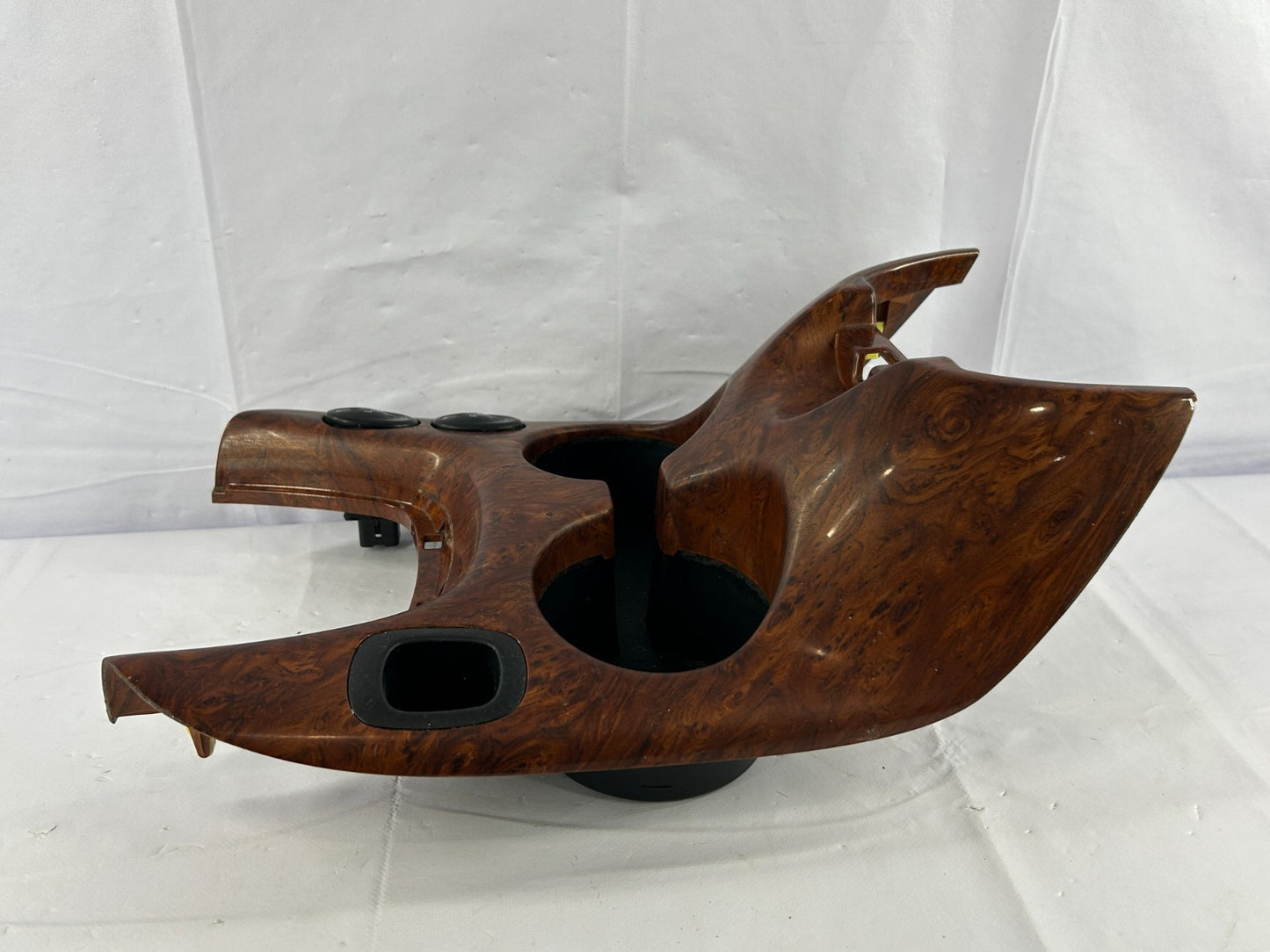 03-06 Toyota Tundra Center Console Cup Holder & Heated Seat Switch Woodgrain OEM