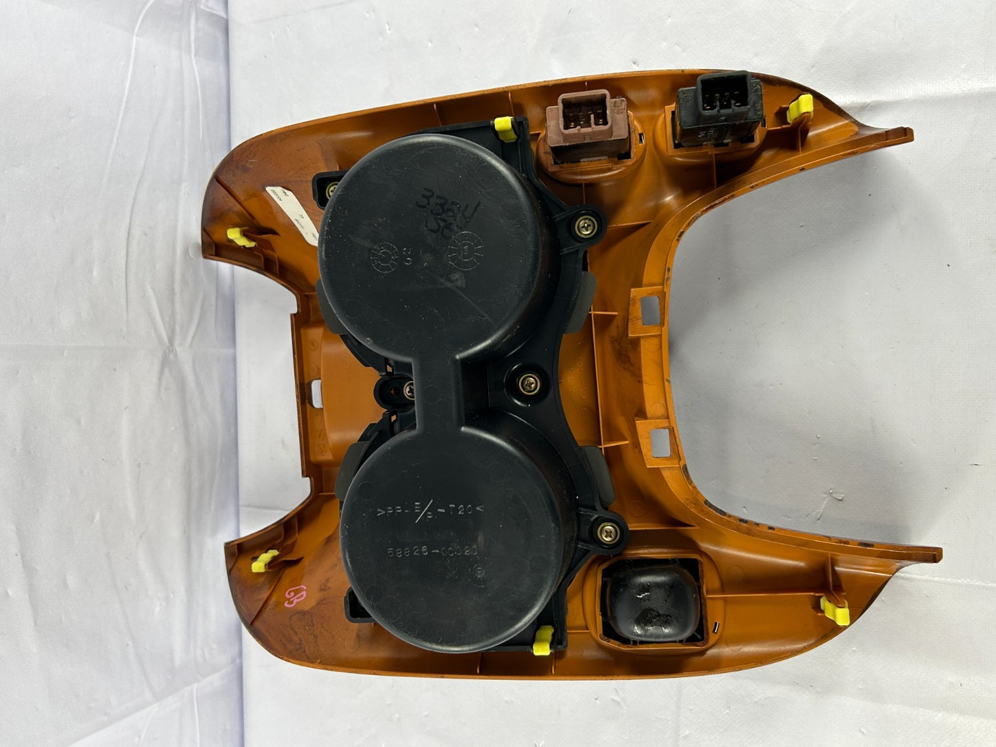 03-06 Toyota Tundra Center Console Cup Holder & Heated Seat Switch Woodgrain OEM