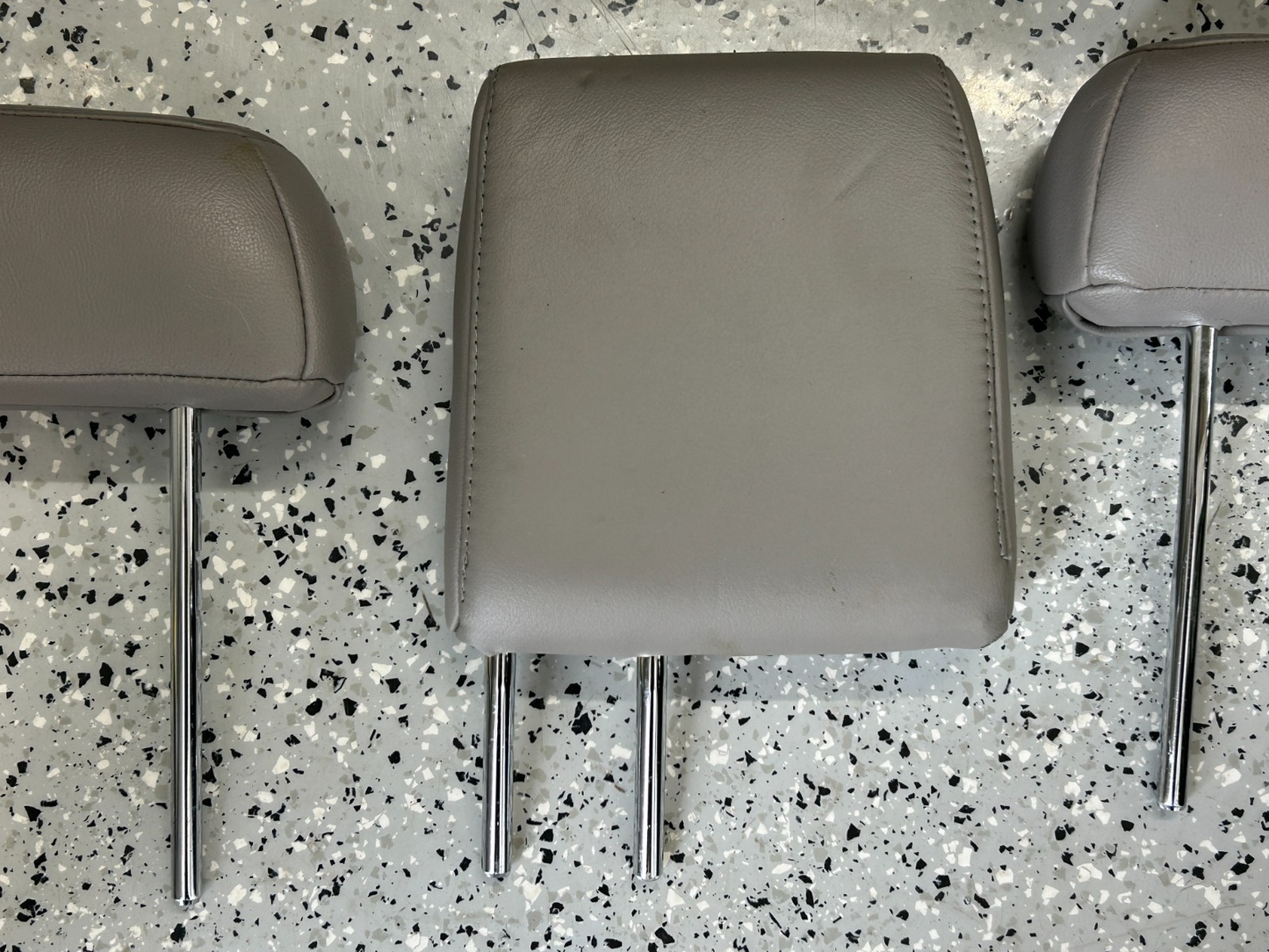 2001-2007 Toyota Sequoia Rear Third Row Headrest Head Rest Gray Leather OEM