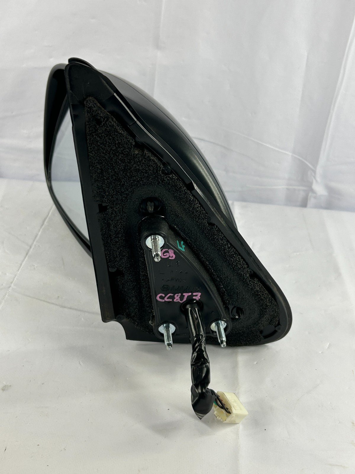 2004-2007 Toyota Sequoia Left Side View Mirror 7-Wire Power Fold Blue CC-8J7 OEM