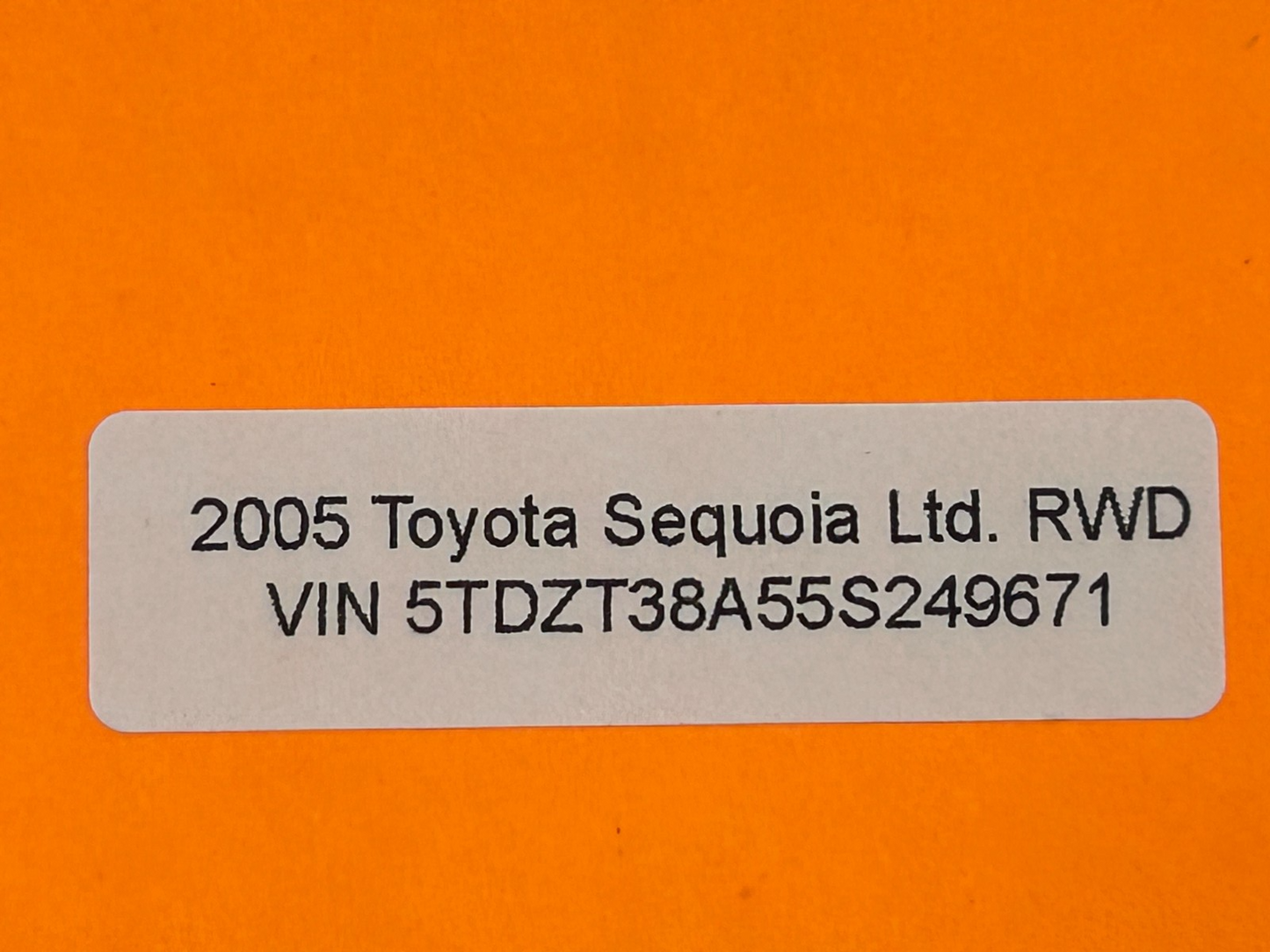 04-06 Toyota Sequoia RWD AC Heater Climate Control Switch Bezel OEM 84010-0C511