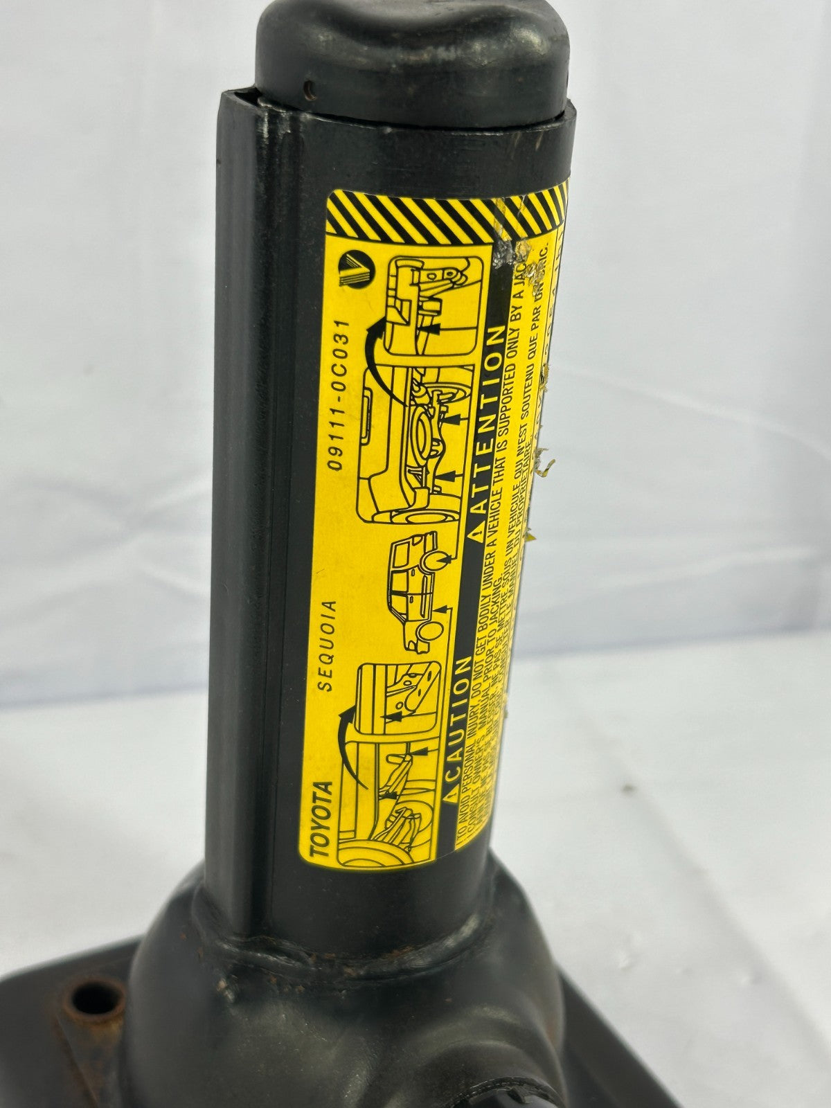 2001-2007 Toyota Sequoia Emergency Tool Kid Bottle Jack OEM 09111-0C031