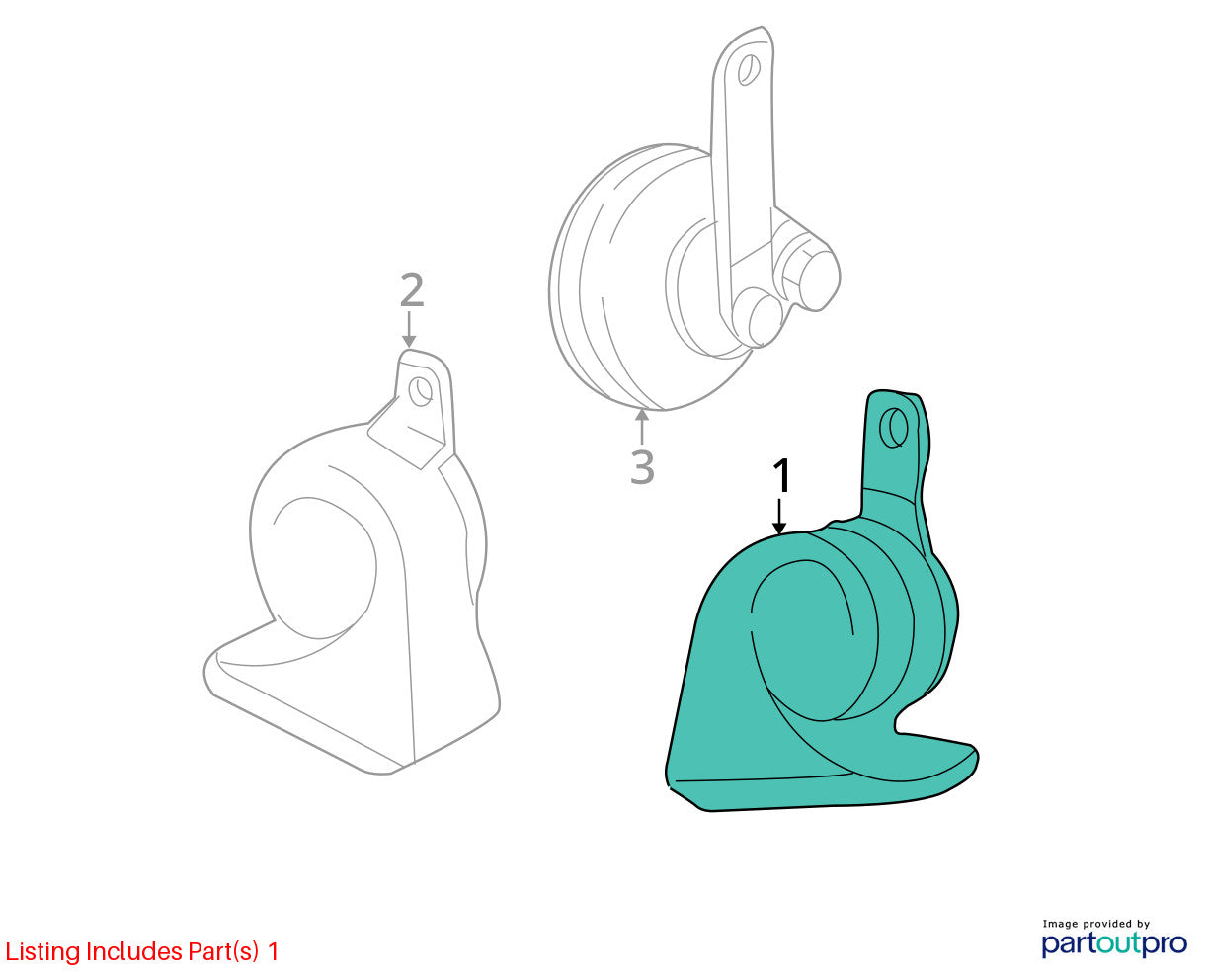 2005-2007 Toyota Sequoia High Tone Note Pitched Horn OEM 86510-0C050