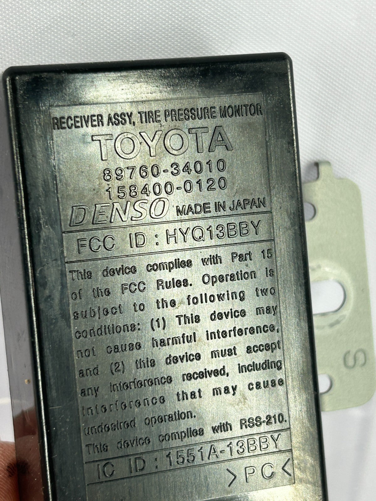 2004-2007 Toyota Sequoia Tire Pressure Monitor TPMS Module OEM 89760-34010