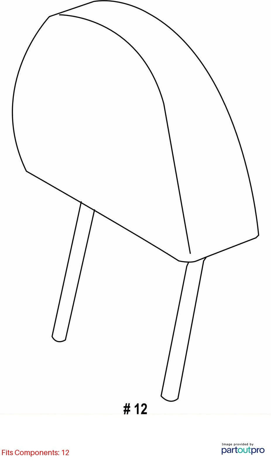 2014-2018 Subaru Forester Front Headrest Set of 2 Gray Leather OEM 64061SG050LL