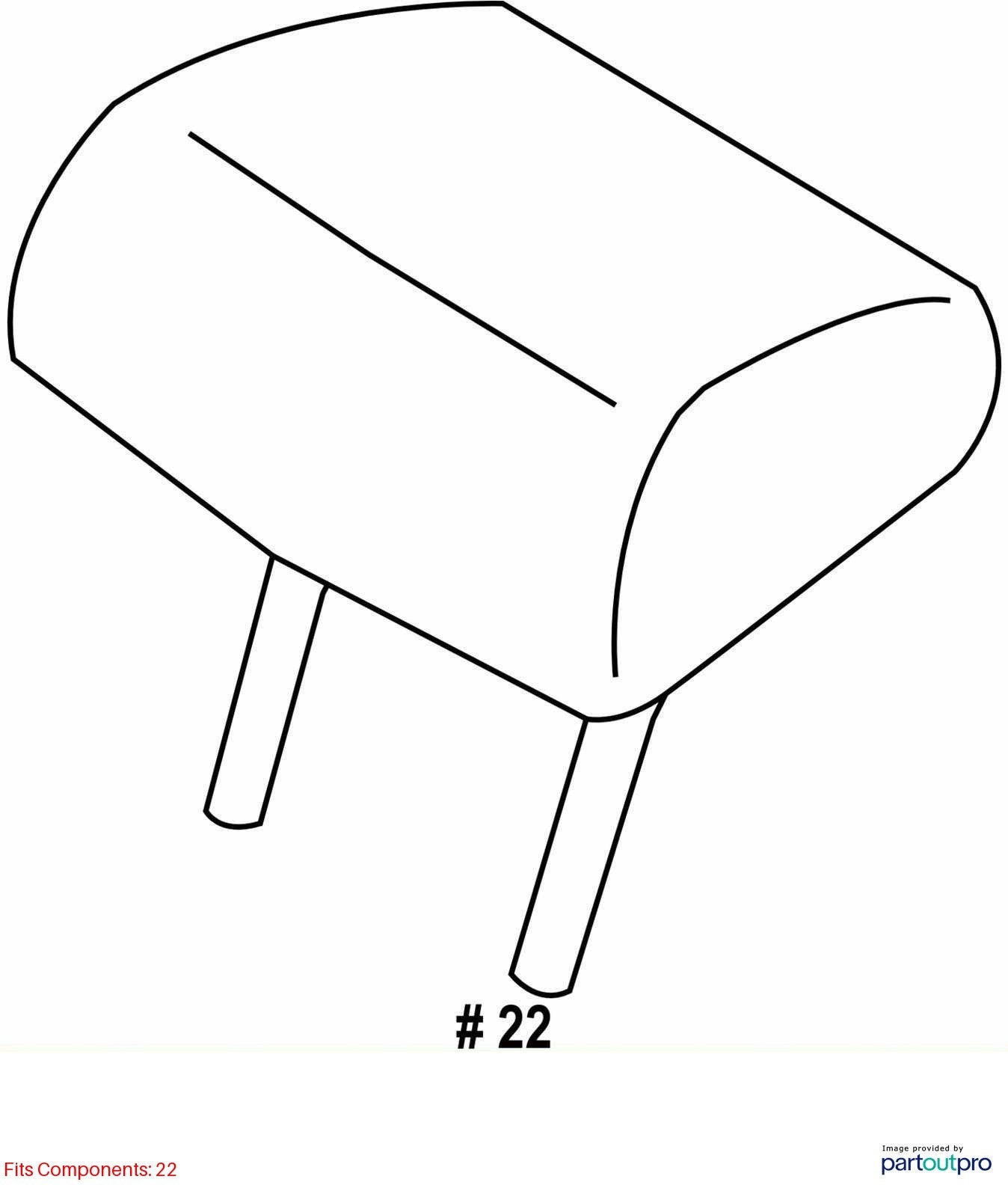 14-18 Subaru Forester Rear Center Headrest Assembly Set of 3 OEM 64261SG050LL