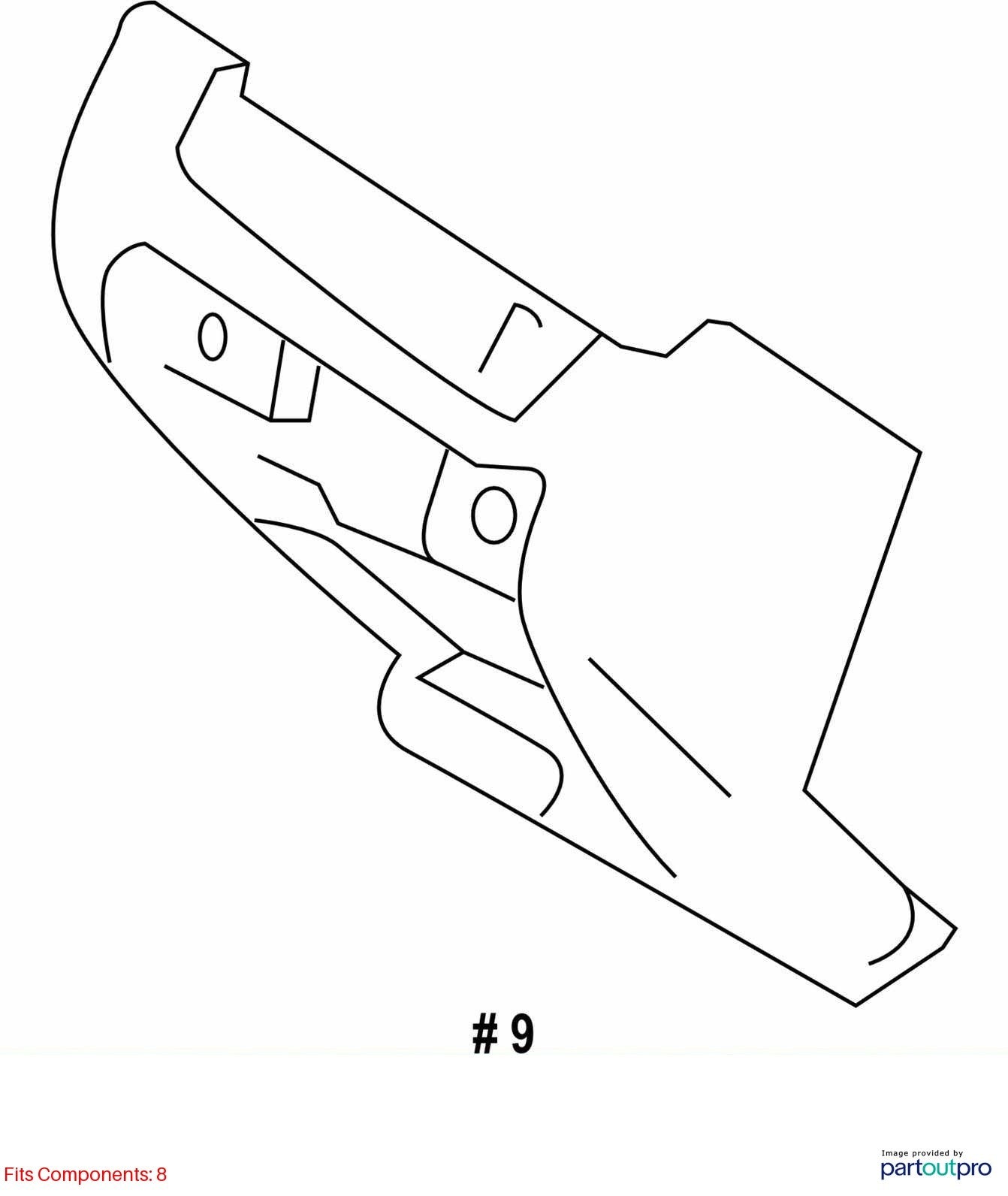 2014-2018 Subaru Forester Left Lower Dashboard Outer Trim Panel OEM 66075FJ030LL