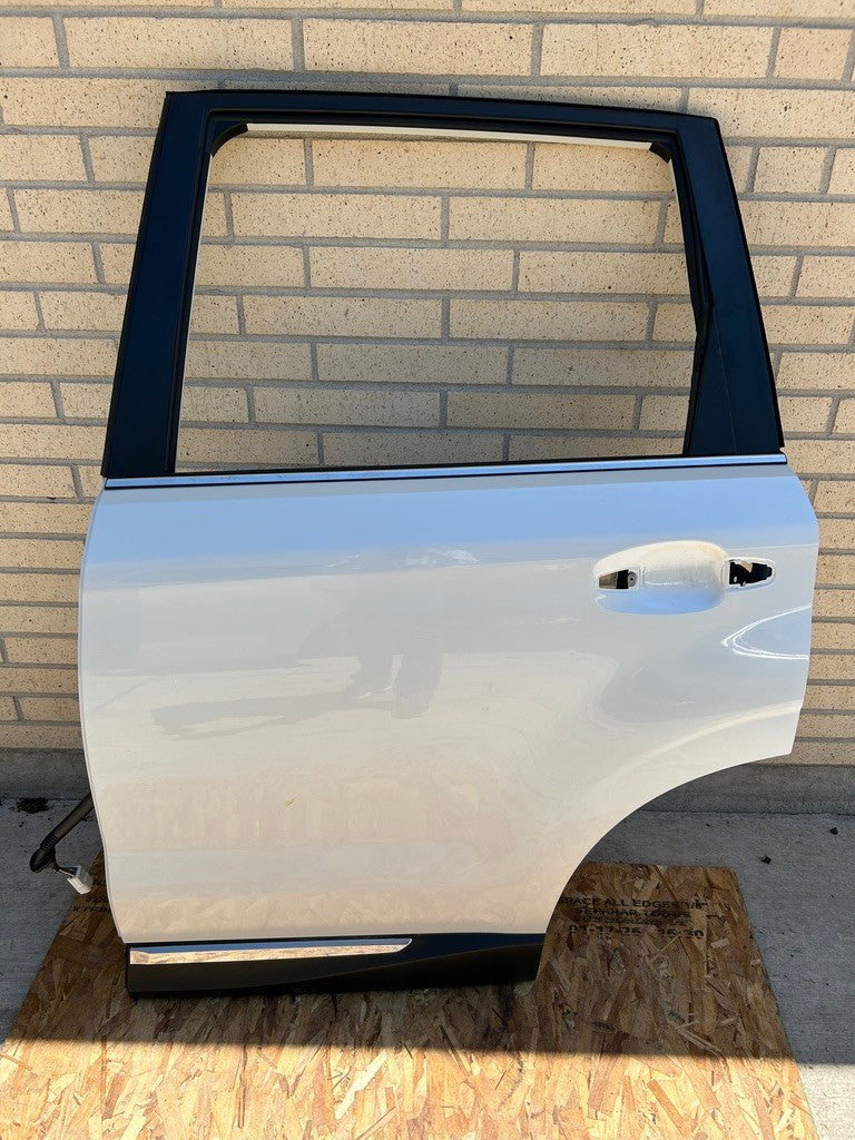 2014-2018 Subaru Forester Left Rear Door Shell White Satin Pearl 37J OEM