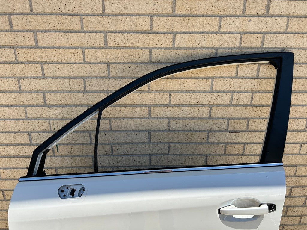 2014-2018 Subaru Forester Left Front Door Shell White Satin Pearl 37J