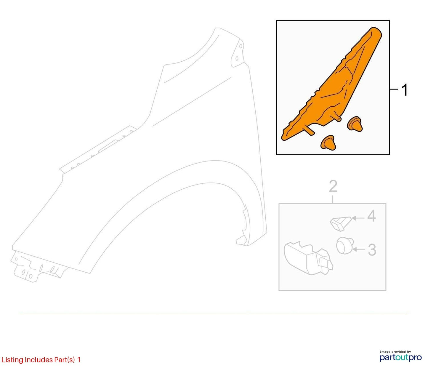 2014-2018 Subaru Forester Passenger Side A Pillar Corner Trim OEM 65250SG020