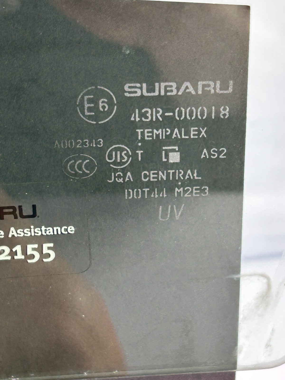 2014-2016 Subaru Forester Front Left Side Door Window Glass OEM 61011SG010