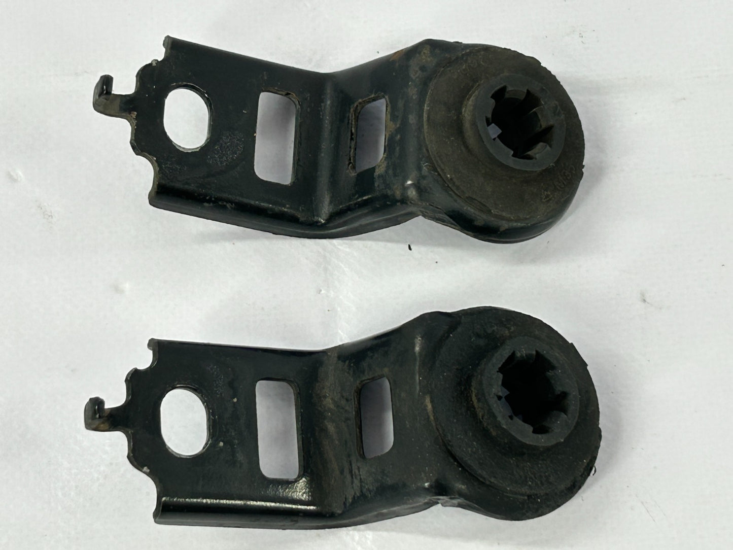03-08 Toyota Matrix Radiator Top Mount Bracket Set Pair Black OEM 16523-0D030