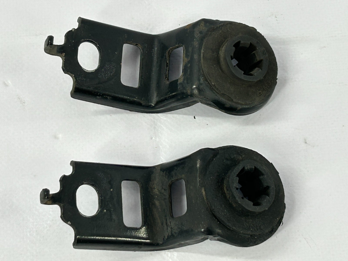 03-08 Toyota Matrix Radiator Top Mount Bracket Set Pair Black OEM 16523-0D030