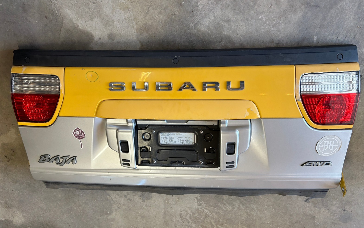 2003-2006 Subaru Baja Trunk Tailgate Hatch Complete Baja Yellow 23Y OEM