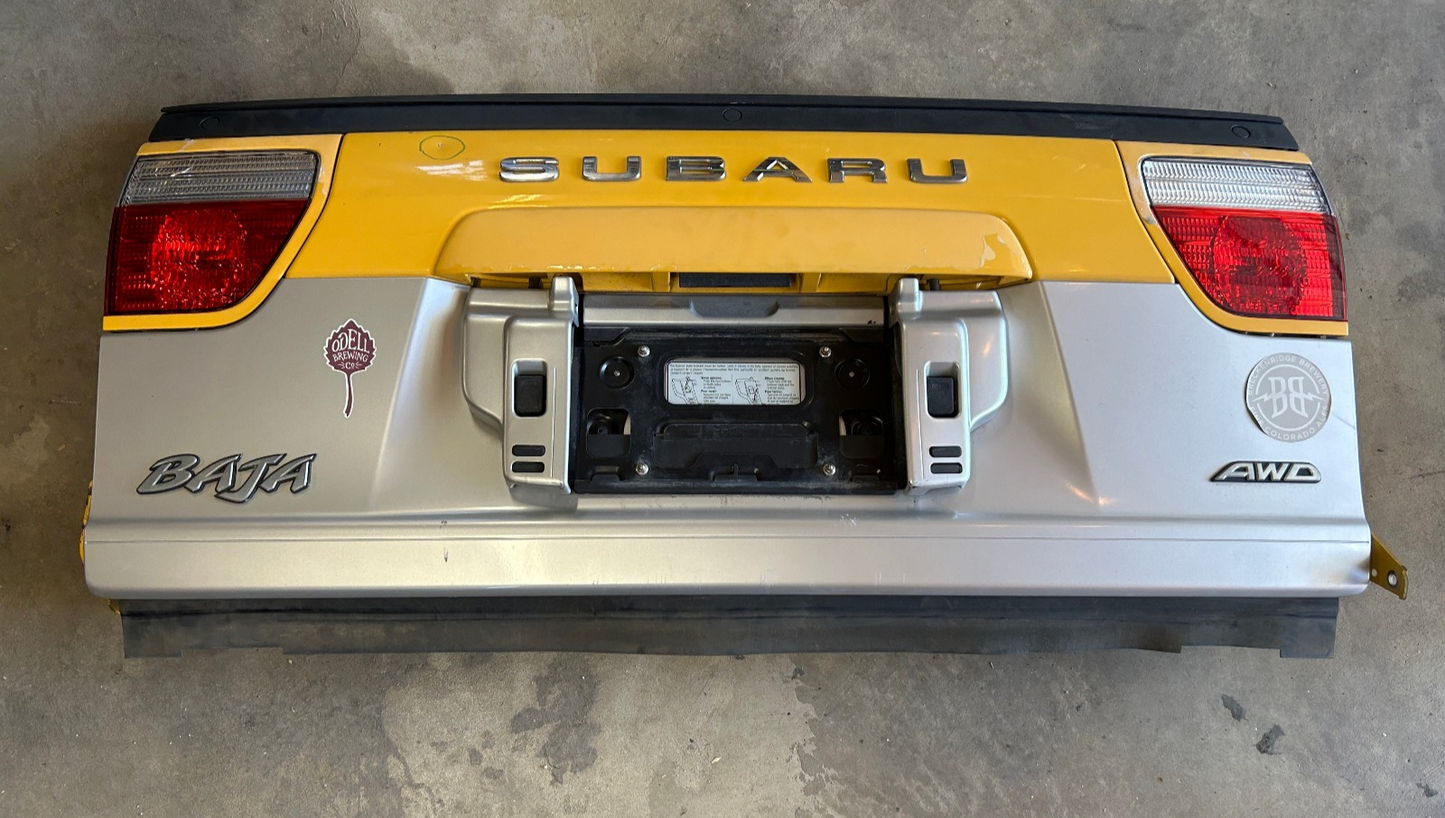 2003-2006 Subaru Baja Trunk Tailgate Hatch Complete Baja Yellow 23Y OEM
