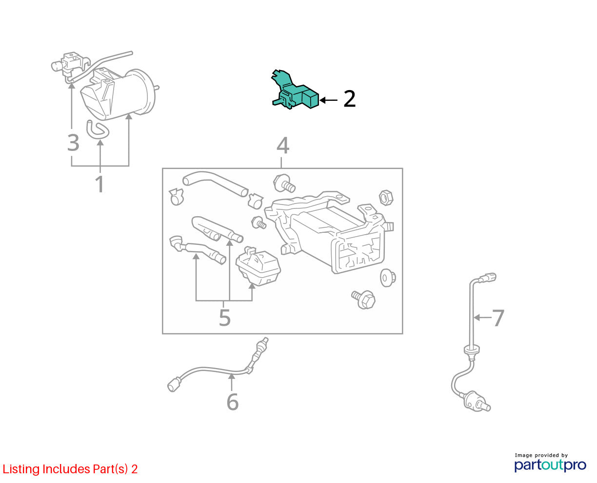 2002-2005 Toyota Tundra Duty Vacuum Switching Valve Assembly OEM 90910-12259