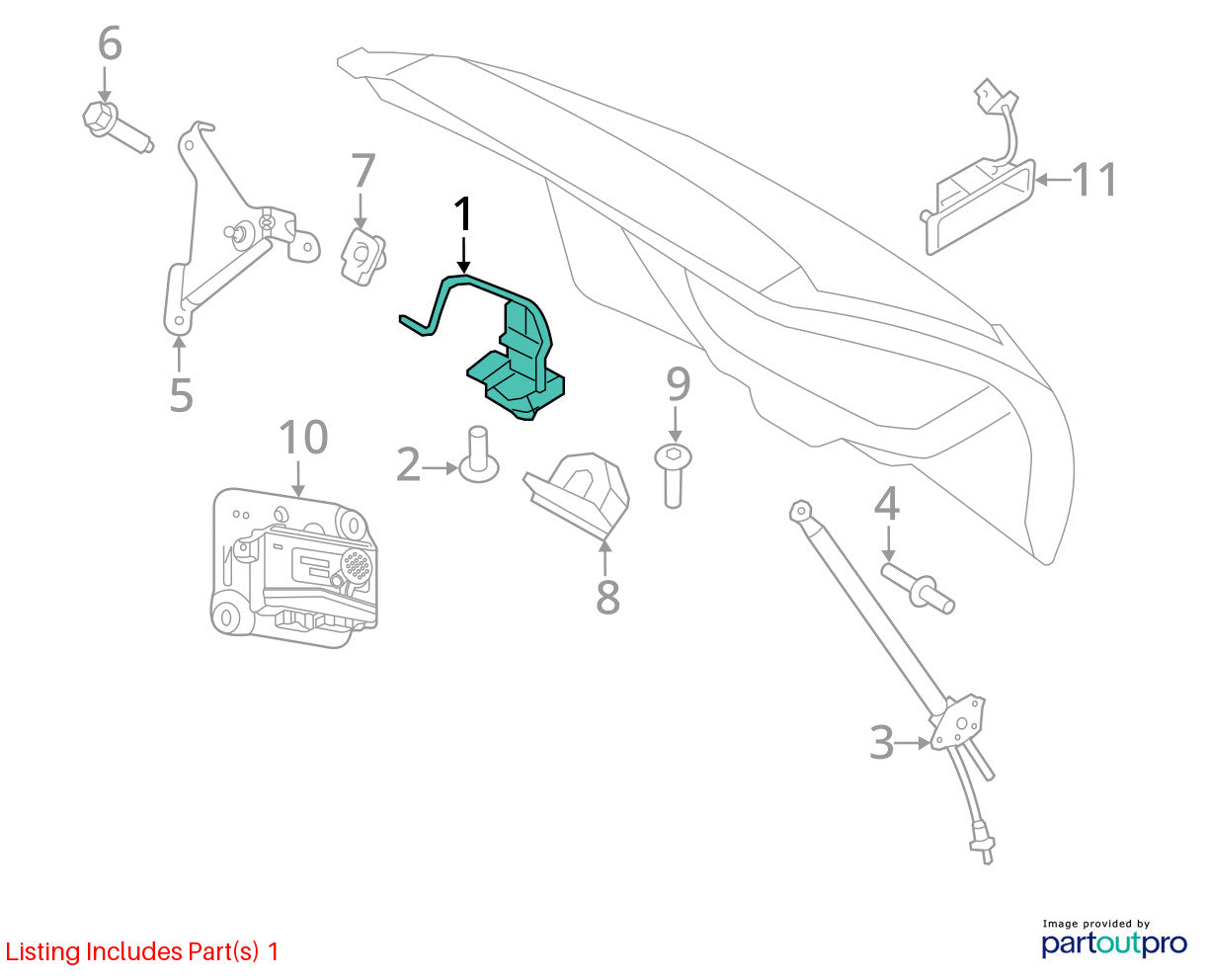 07-13 Lincoln MKX Rear Power Liftgate Trunk Latch Lock Motor OEM 7A1Z-7843150-A