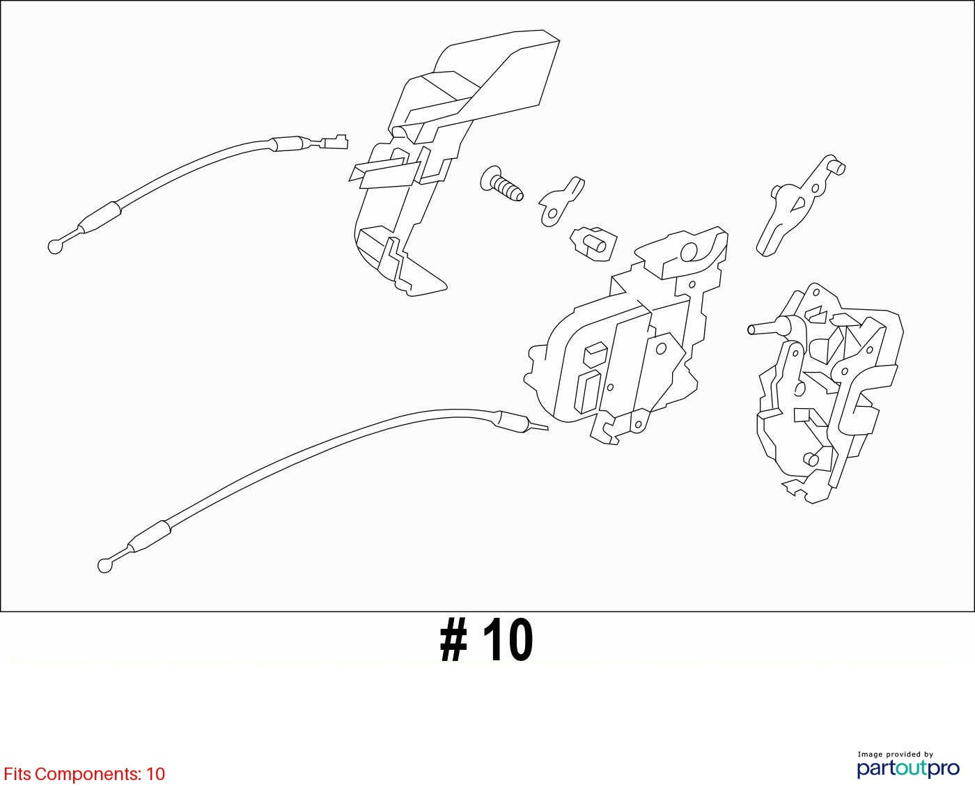 2010-2014 Subaru Legacy Rear Left Side Door Lock Latch Actuator OEM 61035AJ01A