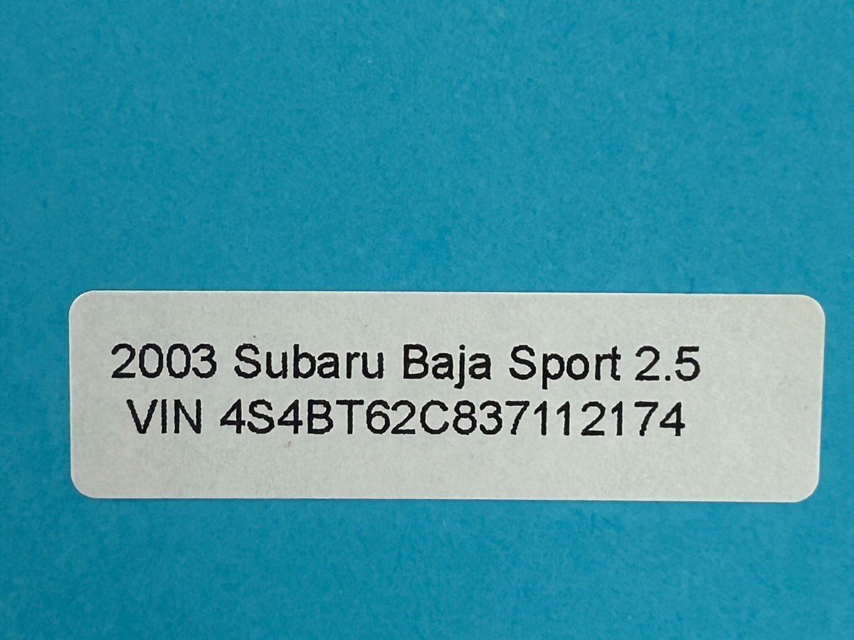 2003-2006 Subaru Baja Left Driver Side Luggage Tray Cap Cover OEM 91101AE07A