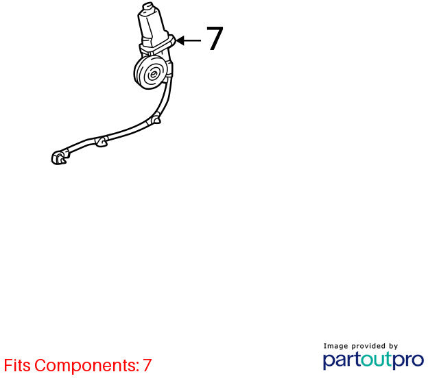 1999-2003 Lexus RX300 Rear Left Window Regulator Motor OEM 85710-48030