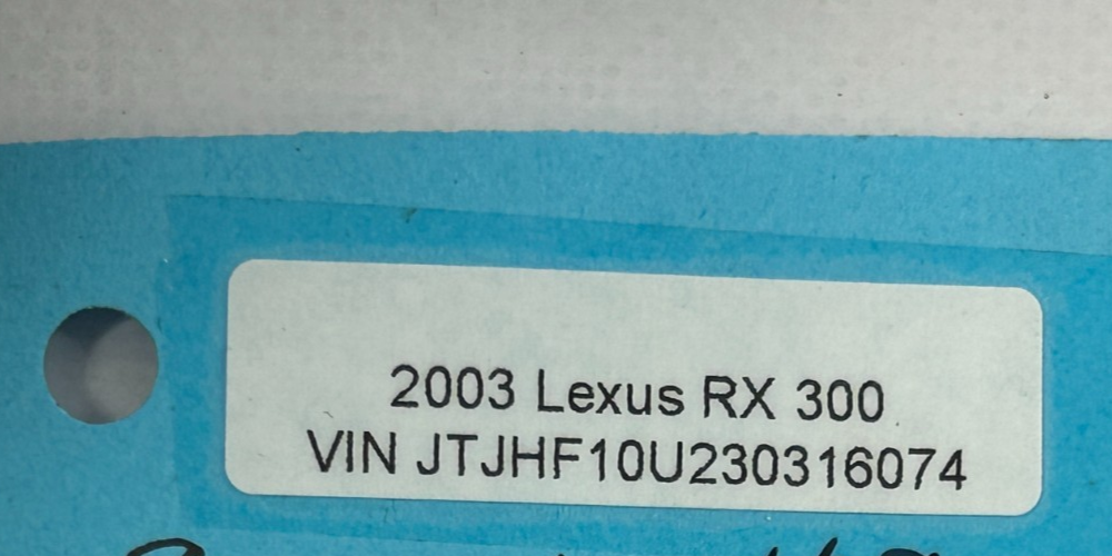 1999-2003 Lexus RX300 Rear Left Window Regulator Motor OEM 85710-48030
