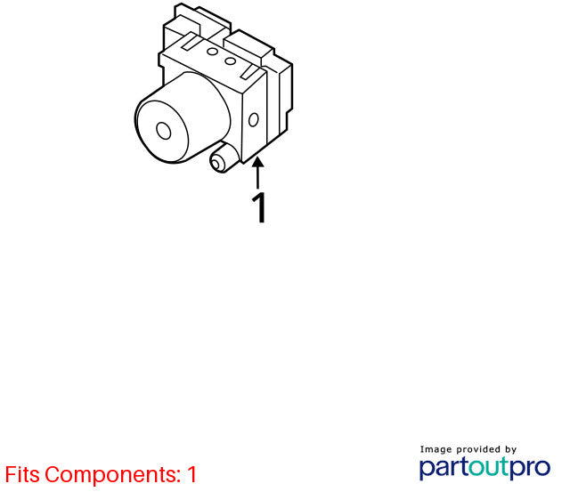 11-14 Hyundai Sonata ABS Anti Lock Brake Pump Module Assembly OEM 58920-3Q500