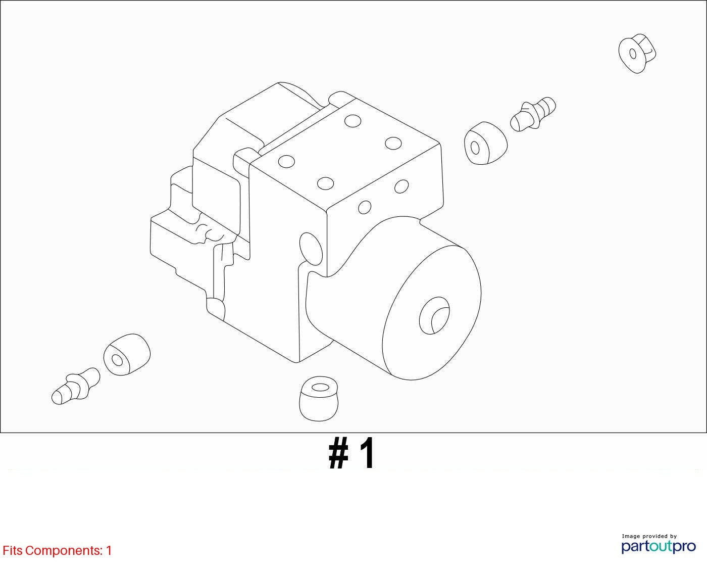 2000-2001 Subaru Legacy Outback ABS Brake Pump Modulator Actuator OEM 27534AE01A