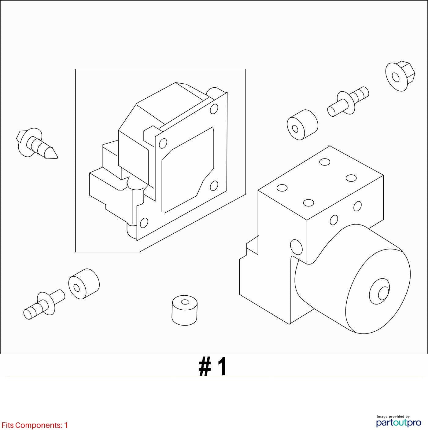 2005-2006 Subaru Outback 3.0 ABS Anti Lock Brake Pump Actuator OEM 27594AG02A