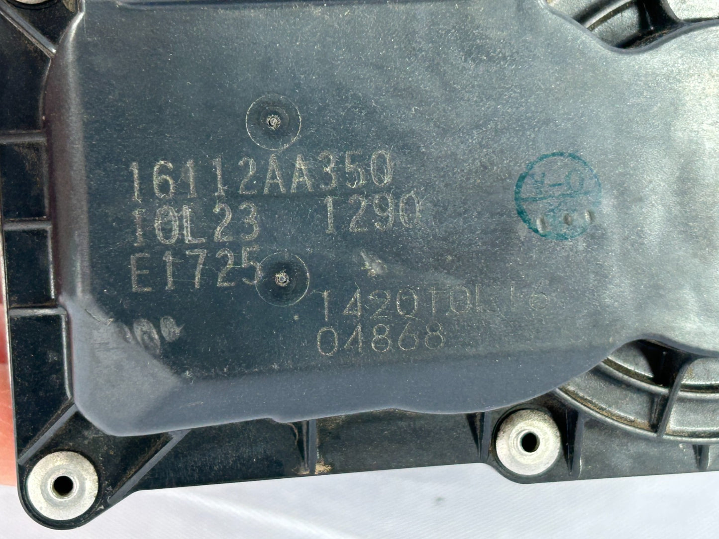 2010-2012 Subaru Outback Fuel Injection Throttle Body Assembly OEM 16112AA350