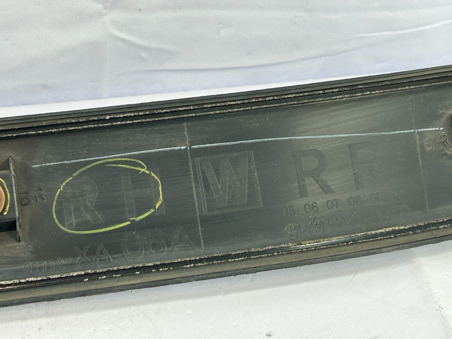 06-14 Subaru Tribeca Rear Right Passenger Side Door Trim Molding OEM 91112XA06A