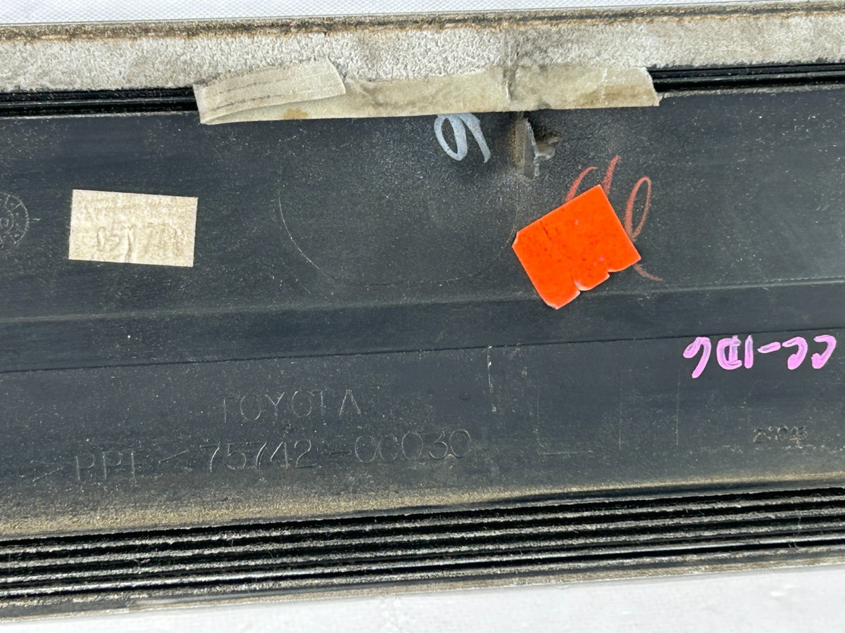 01-05 Toyota Sequoia Rear Left Outside Door Moulding Silver OEM 75742-0C030-B1