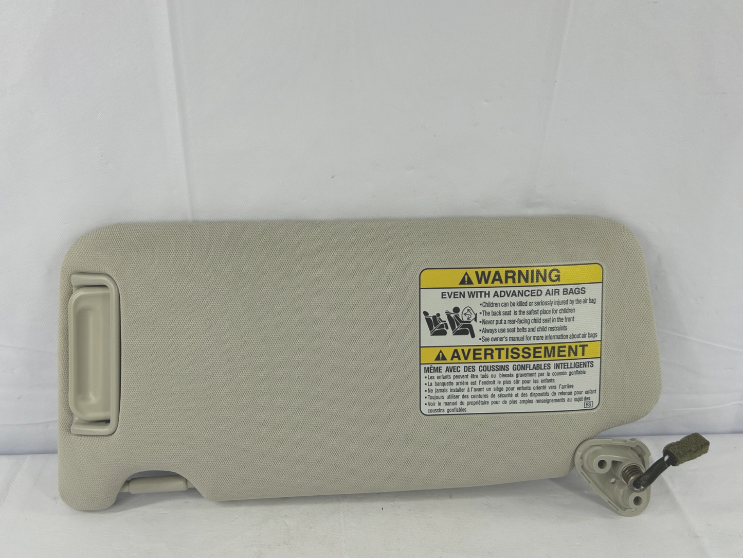 2010-2014 Subaru Outback Right Passenger Side Sun Visor Gray OEM 92011AJ07AME