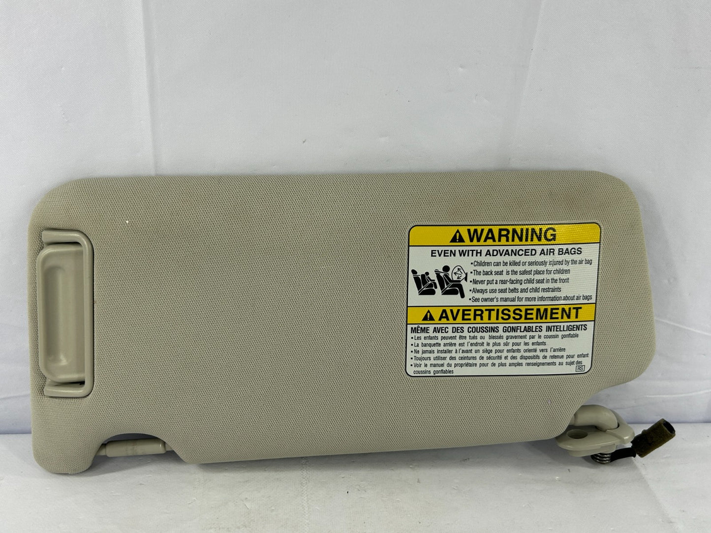 2010-2014 Subaru Outback Right Passenger Side Sun Visor Gray OEM 92011AJ07AME