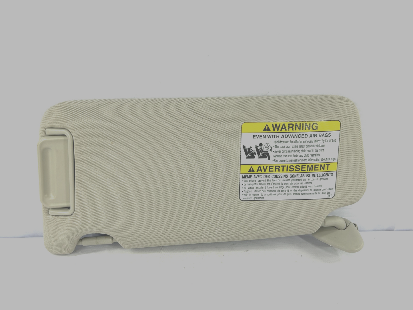 2010-2014 Subaru Legacy Right Passenger Side Sun Visor Gray OEM 92011AJ07AME