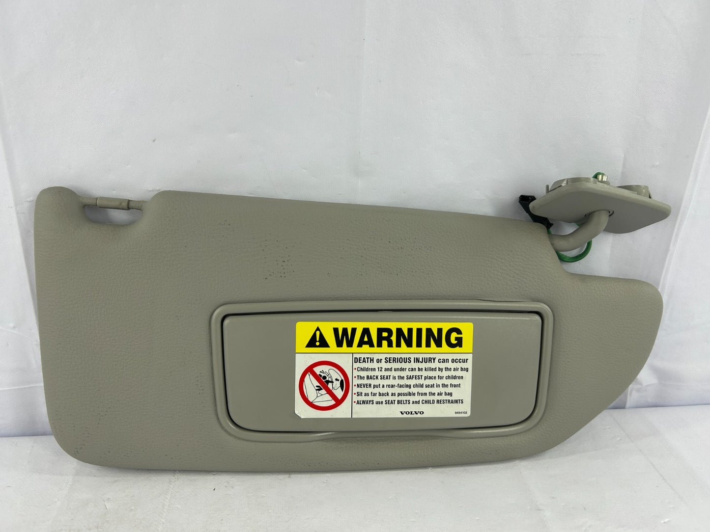 2003-2004 Volvo XC70 Right Passenger Side Sun Visor Gray OEM 39966760