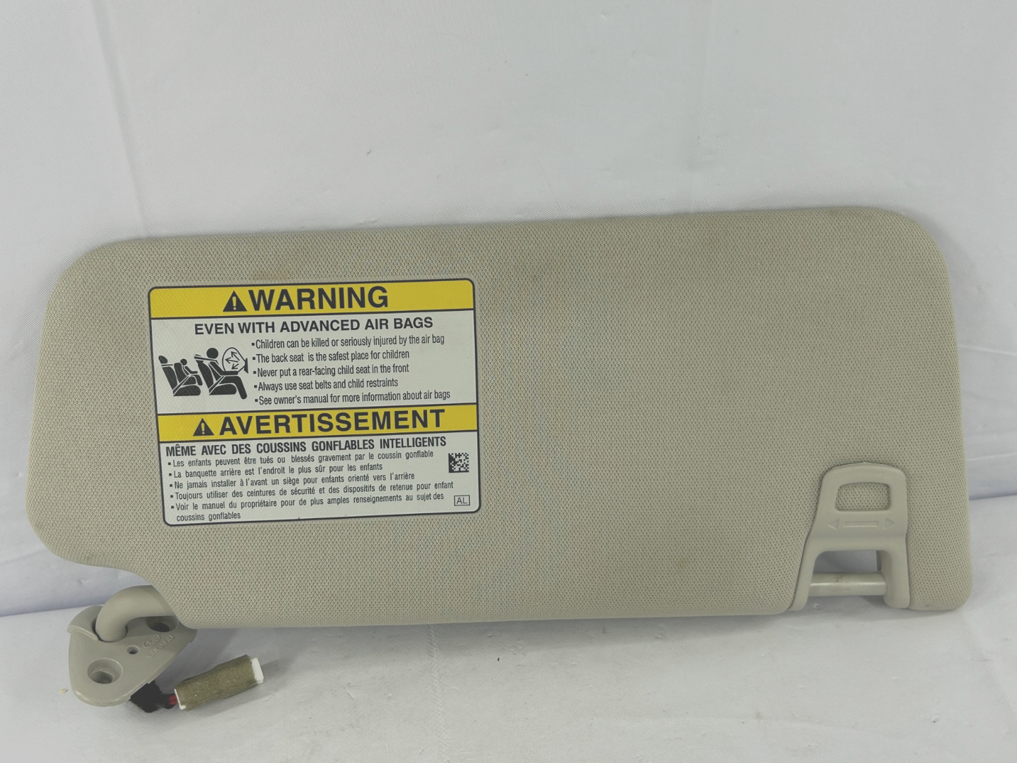 15-21 Subaru Legacy Left Driver Side Sun Visor Sunvisor Gray OEM 92011AL15BME
