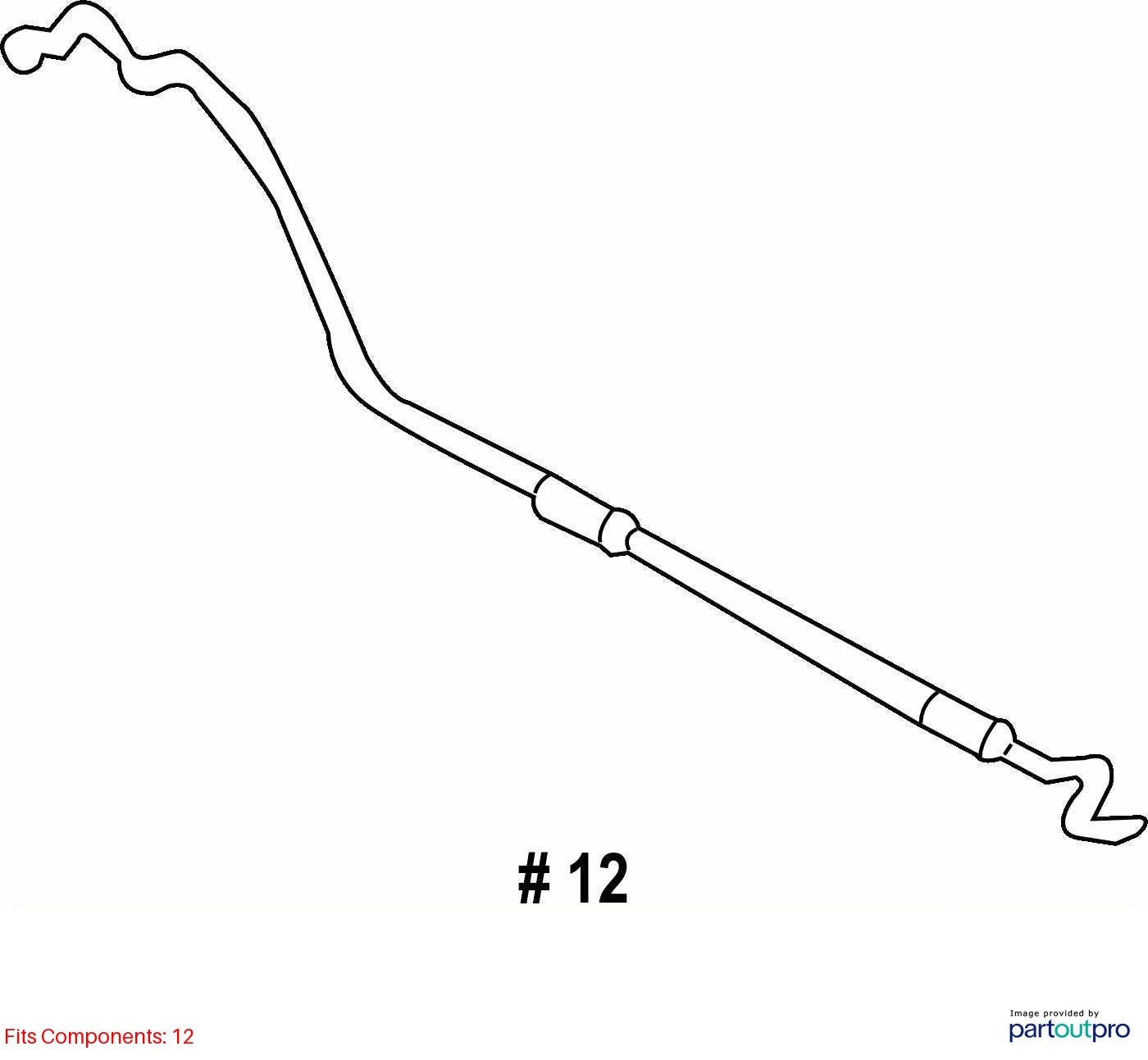 2003-2008 Subaru Forester Front Hood Prop Stay Support Rod OEM 57251SA000