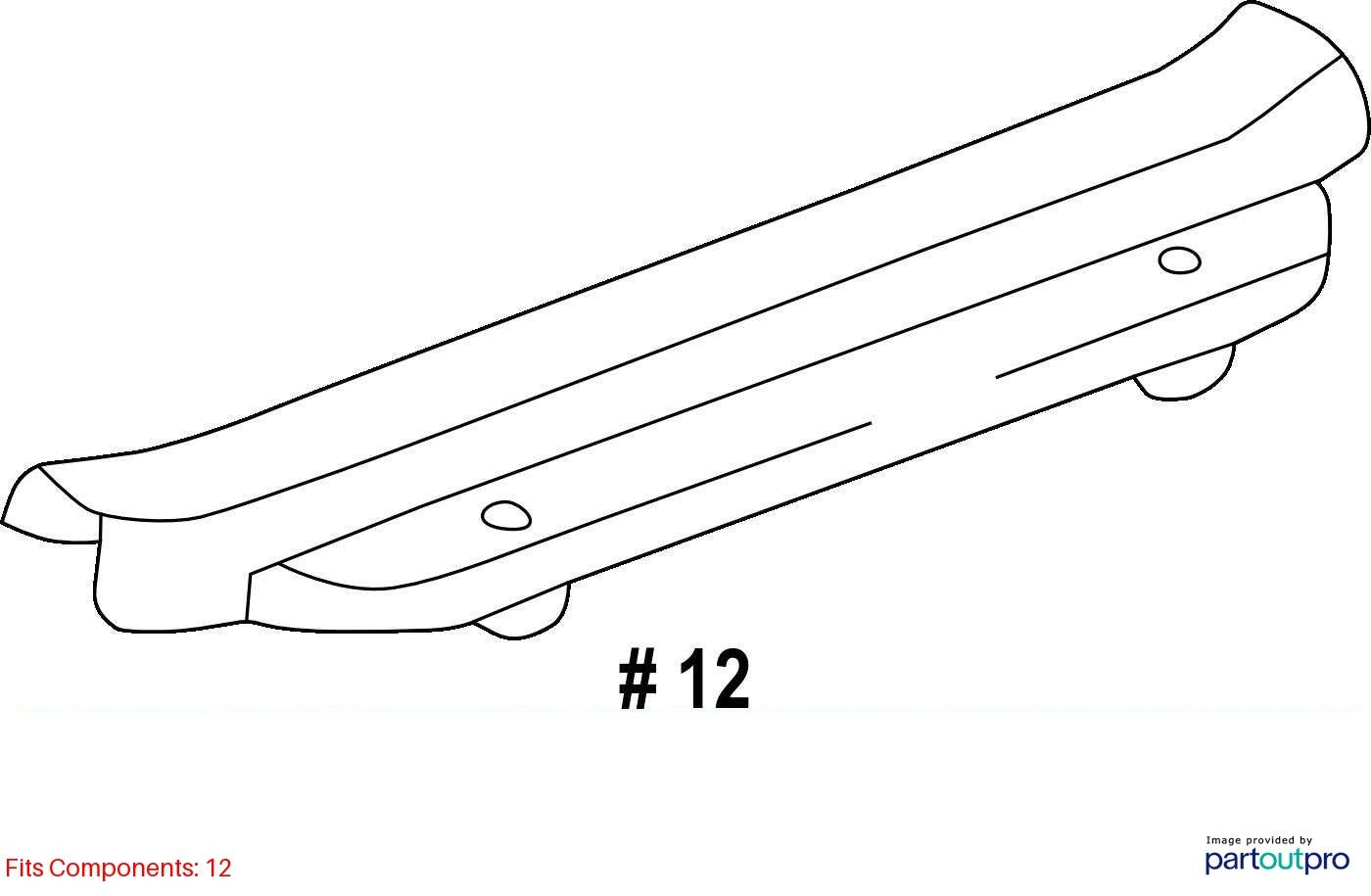 1996-2002 Toyota 4Runner Rear Right Door Sill Scuff Plate Trim OEM 67917-35010