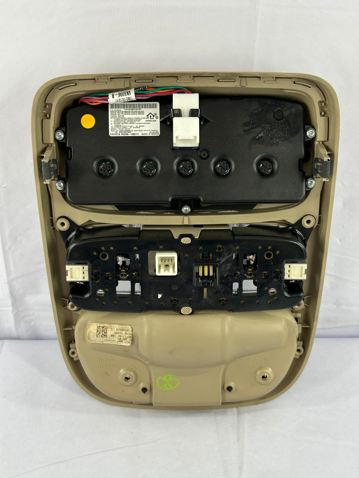 2004-2006 Toyota Sienna Overhead Console Dome Light Homelink OEM 63650-08050-A0