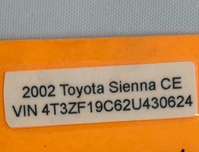 1998-2003 Toyota Sienna Overhead Console Dome Map Light Beige OEM 81260-AE020